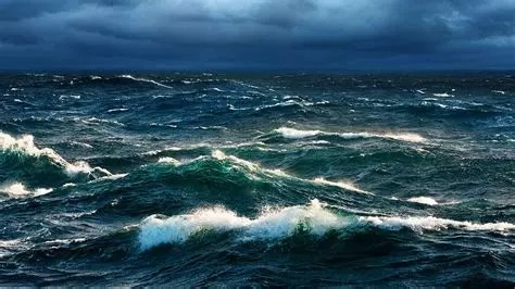 vagues au large