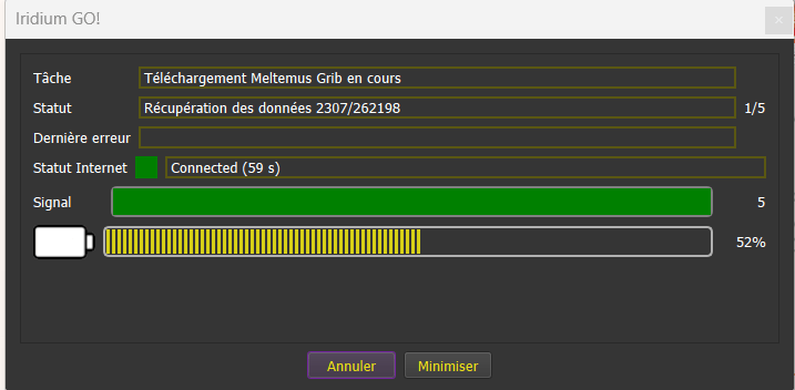 chargement grib Meltemus